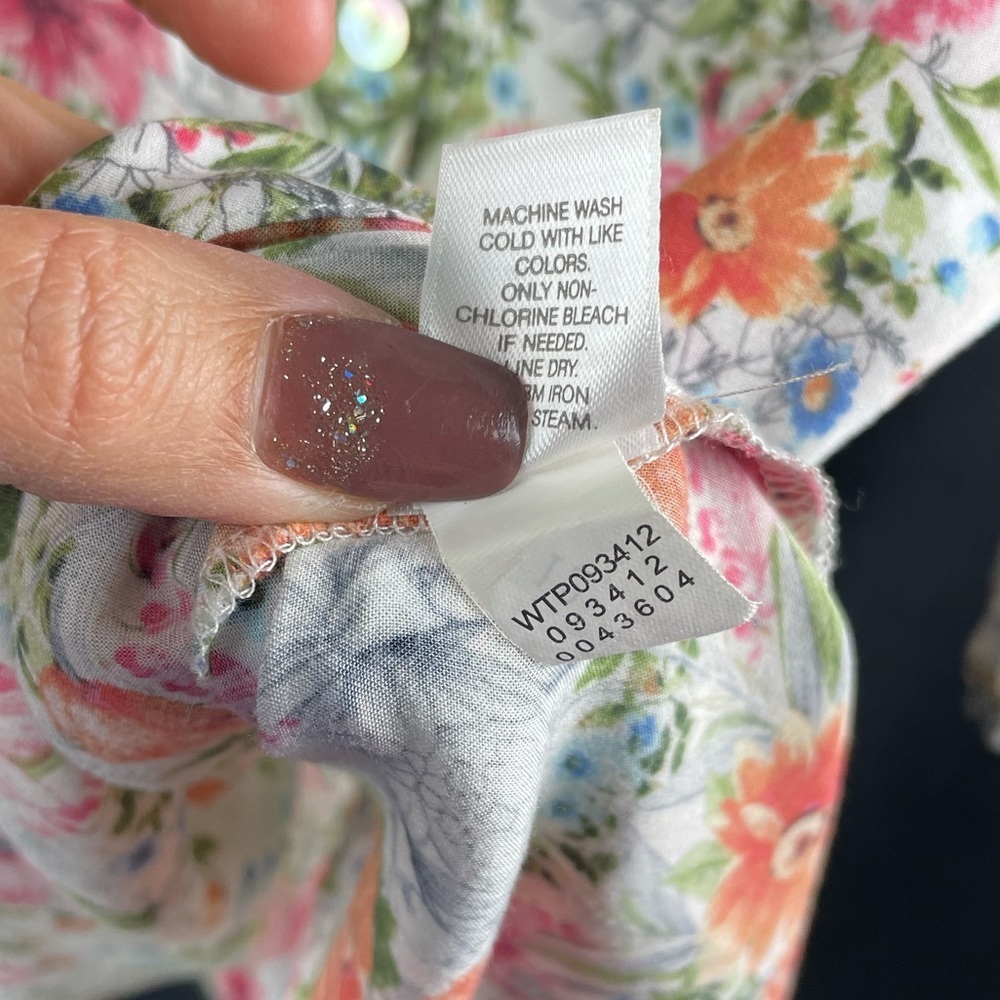 J Jill floral rayon top - Picture 6 of 7